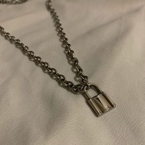 Brandy Melville stainless steel padlock chain necklace